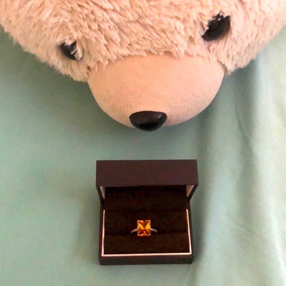 Jared citrine cocktail ring